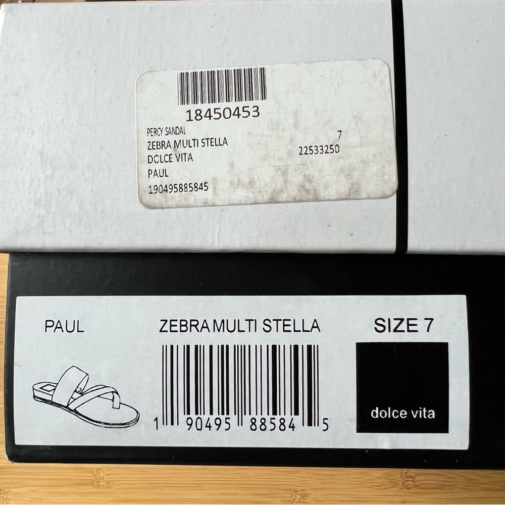 💜dolce vita PAUL sandals in zebra print - 7 - Picture 2 of 3